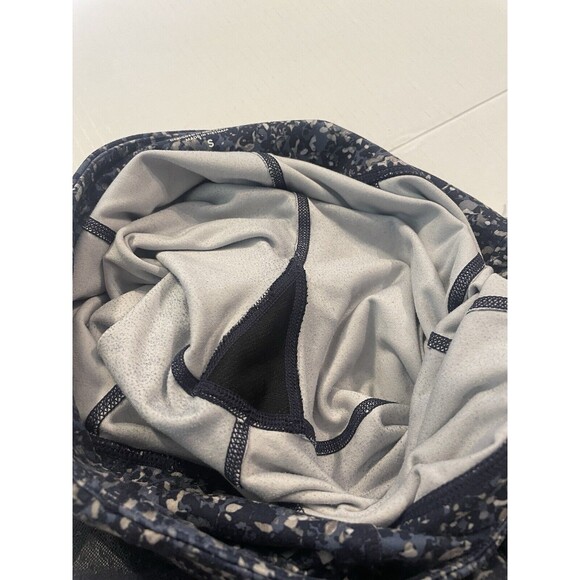 Athleta Leggings Womens Small Blue Sandstone Salutation Tight 7/8 Mesh Floral - Picture 15 of 16